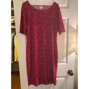 LuLaRoe Pink Patterned Julia